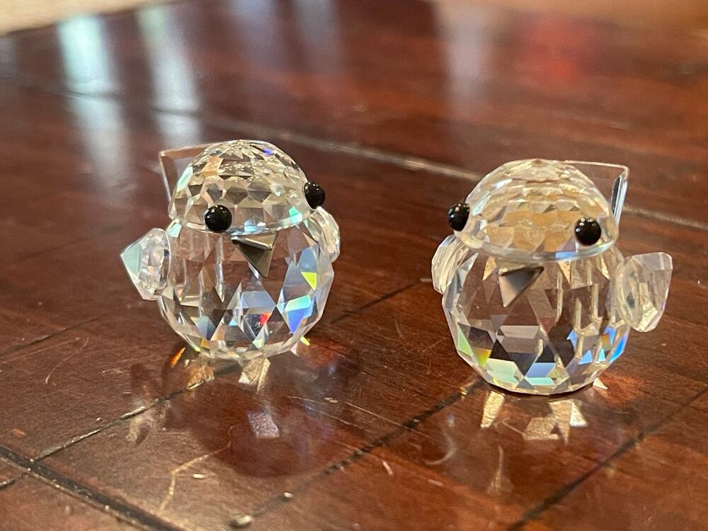 Swarovski crystal birdies pair